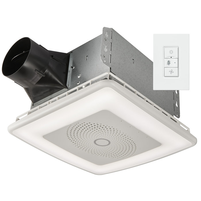 Broan 110 CFM Bathroom Fan with Light And Speakers | Wayfair